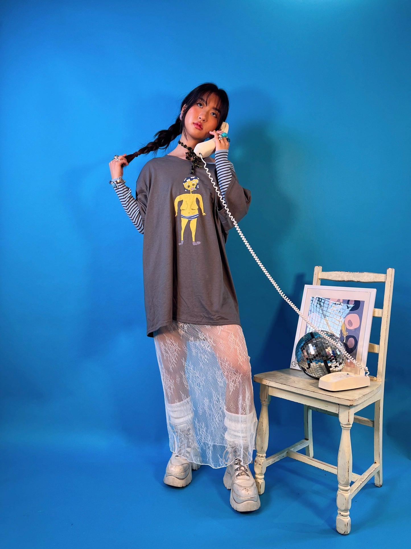 dreamy freak - off the shoulder tee