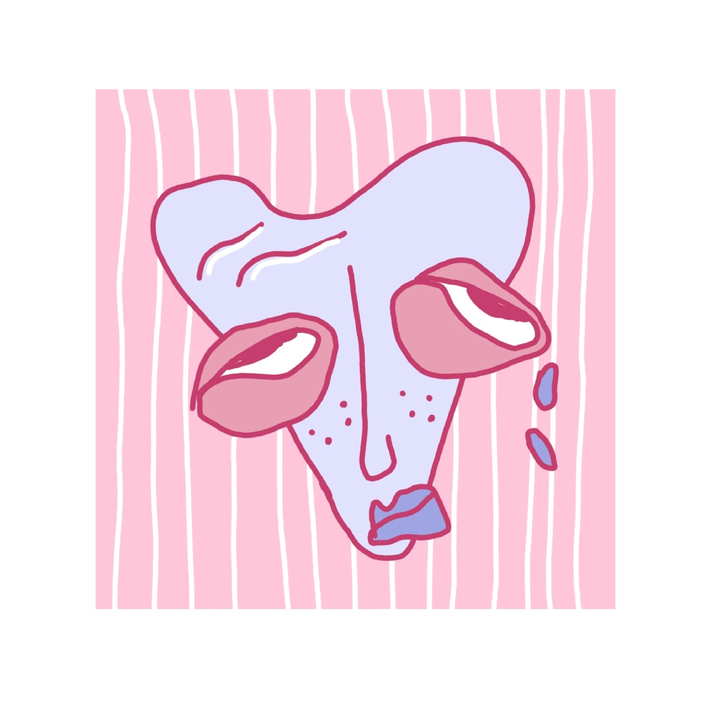 candy heart - print