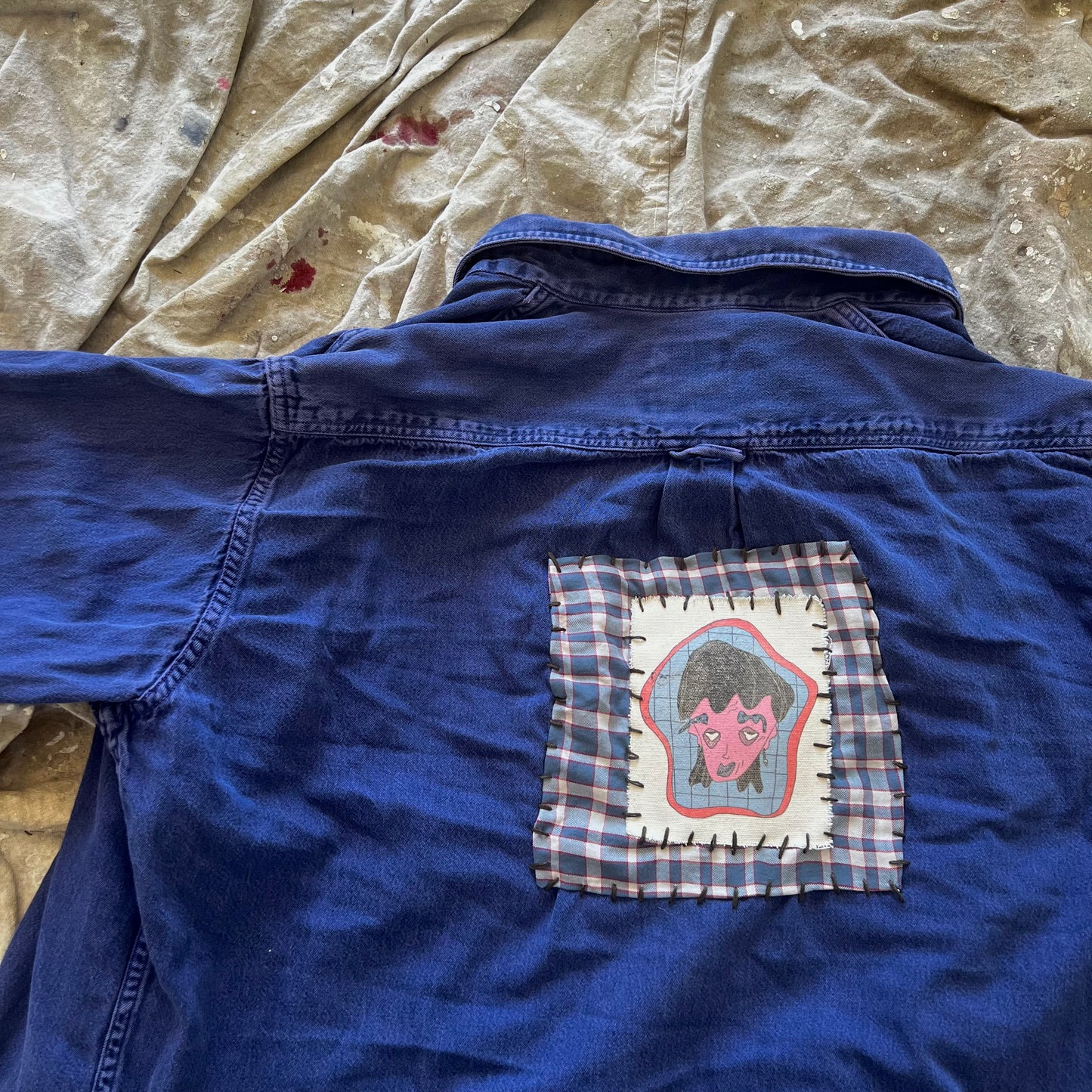 long sleeve jean shirt