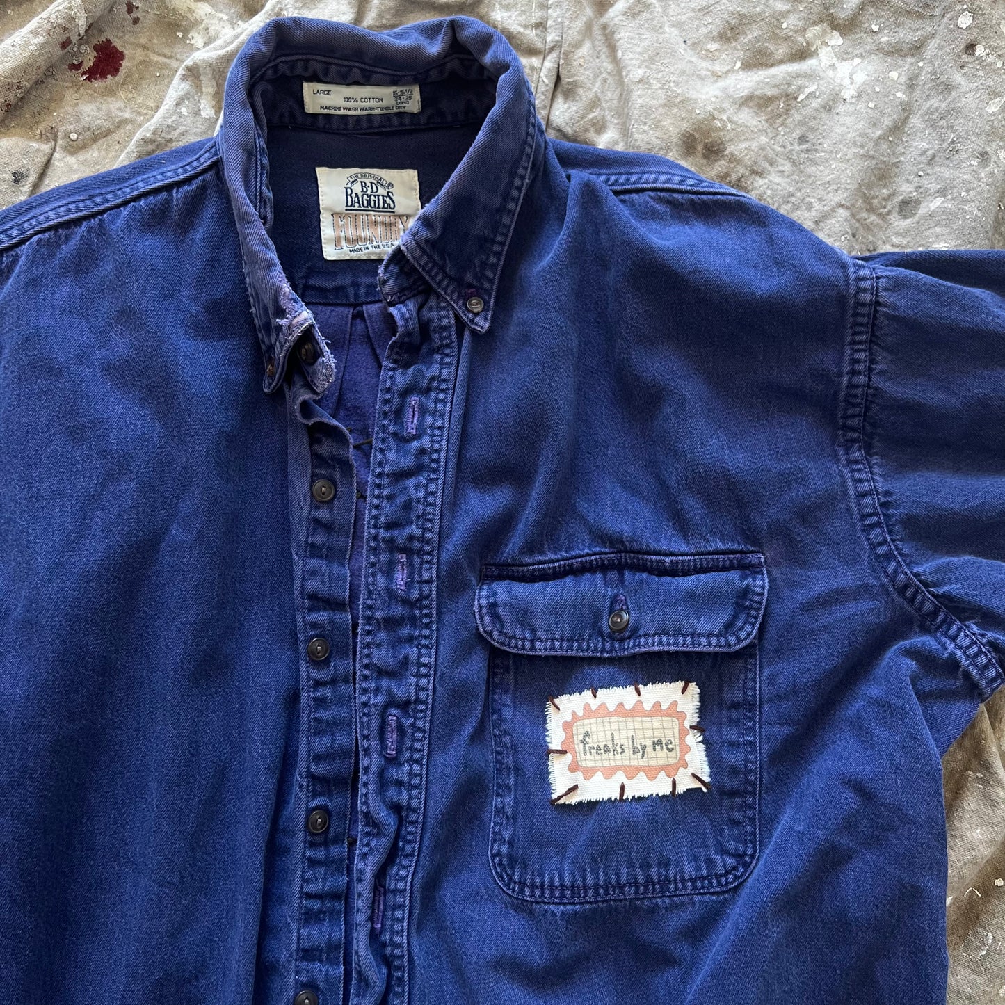 long sleeve jean shirt