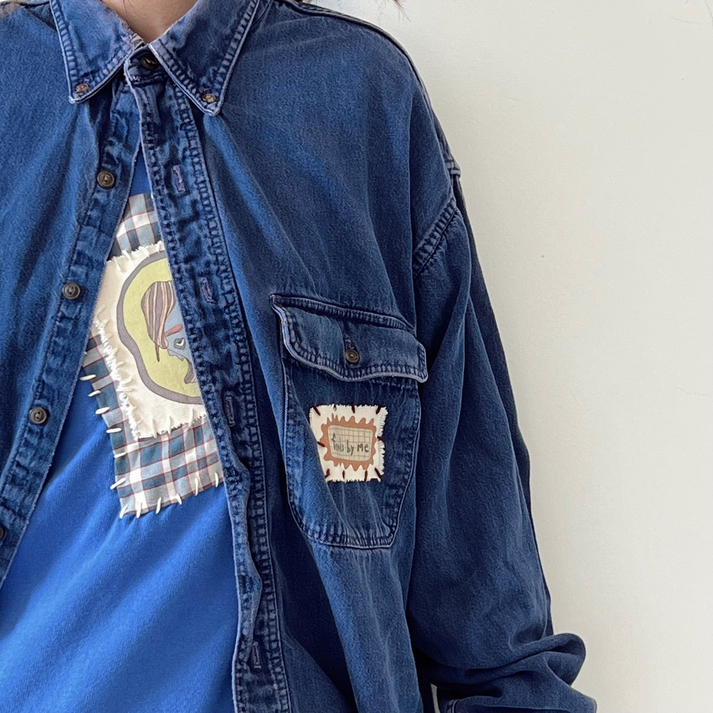 long sleeve jean shirt