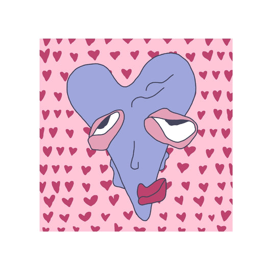 candy heart - print
