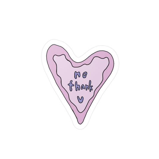no thank u - sticker