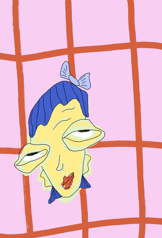 little bow freak - mini print